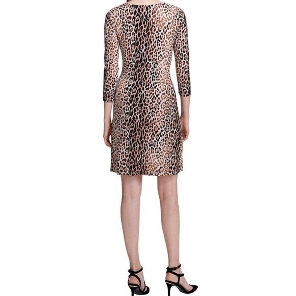 Calvin Klein Leopard Wrap Dress - Picture 5 of 8